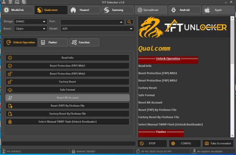 TFT Unlock Tool No Internet Connection